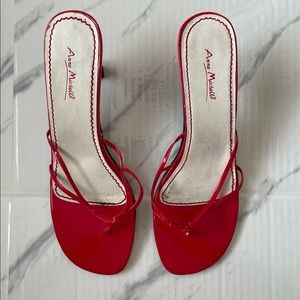 Womens Size 10 Anne Michelle Red Heels! USED!!!
